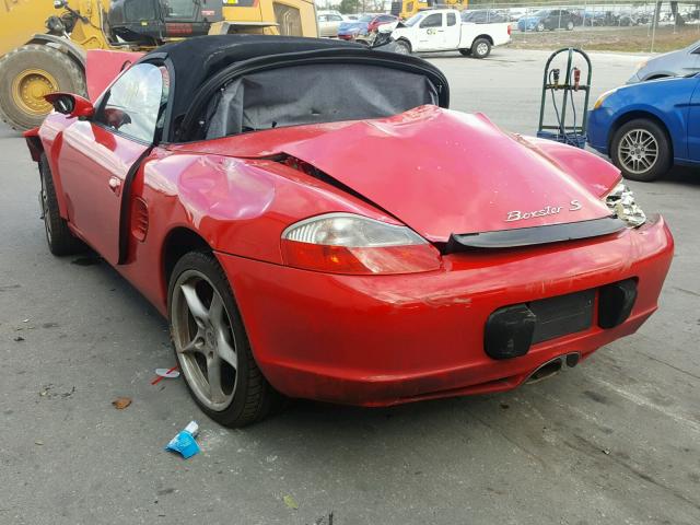 WP0CA29824U620233 - 2004 PORSCHE BOXSTER RED photo 3