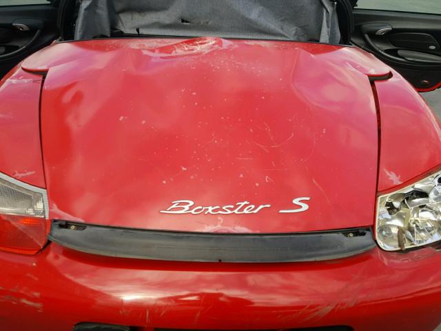 WP0CA29824U620233 - 2004 PORSCHE BOXSTER RED photo 7