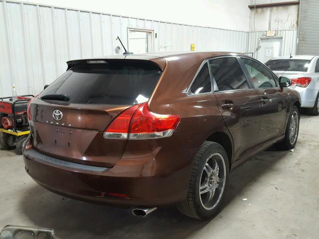 4T3ZE11A69U011325 - 2009 TOYOTA VENZA BASE BROWN photo 4