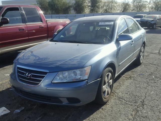 5NPET46CX9H484233 - 2009 HYUNDAI SONATA GLS BLUE photo 2