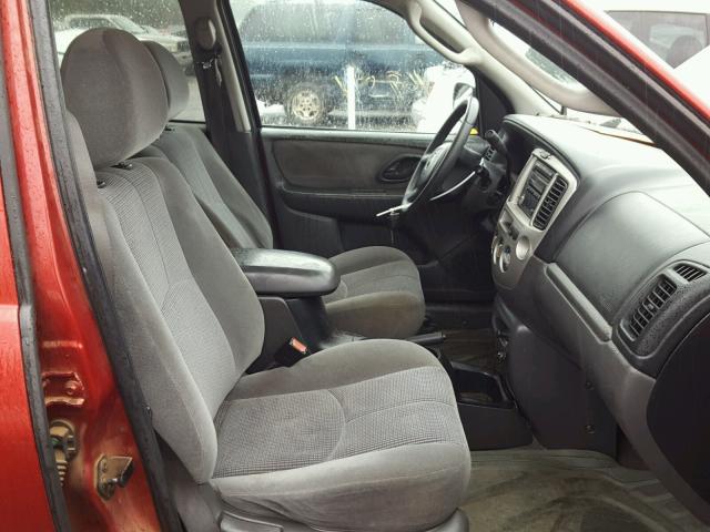 4F2YZ04114KM17889 - 2004 MAZDA TRIBUTE LX RED photo 5