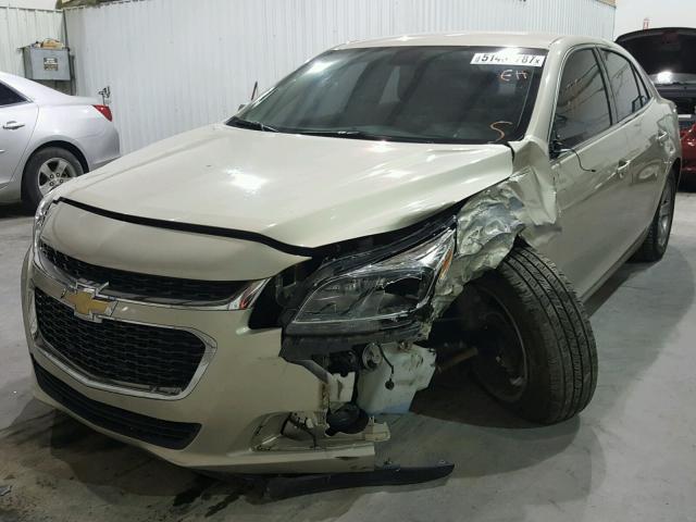 1G11B5SL8FF351806 - 2015 CHEVROLET MALIBU LS GOLD photo 2