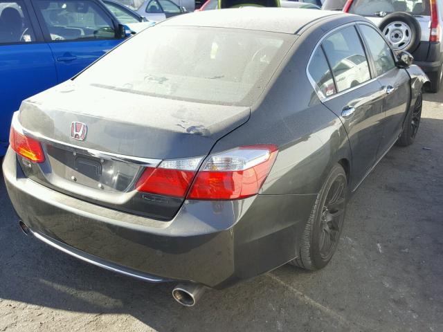 1HGCR2F38FA102439 - 2015 HONDA ACCORD LX GRAY photo 4