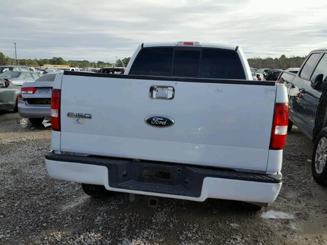 1FTRF12236NA47531 - 2006 FORD F150 WHITE photo 9