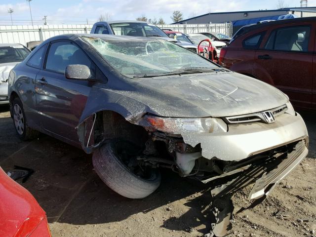 2HGFG11627H566859 - 2007 HONDA CIVIC LX GRAY photo 1