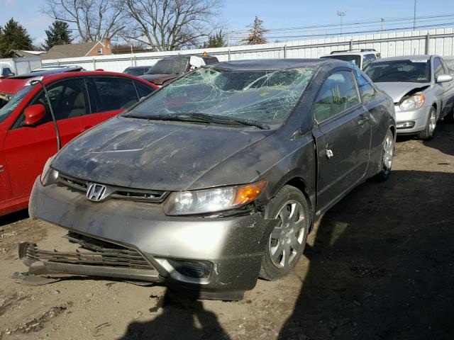 2HGFG11627H566859 - 2007 HONDA CIVIC LX GRAY photo 2