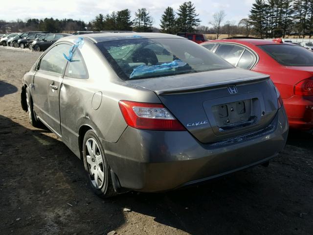 2HGFG11627H566859 - 2007 HONDA CIVIC LX GRAY photo 3