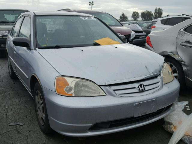 JHMES16682S004014 - 2002 HONDA CIVIC LX SILVER photo 1