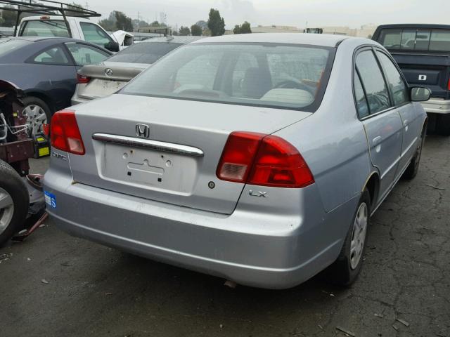 JHMES16682S004014 - 2002 HONDA CIVIC LX SILVER photo 4