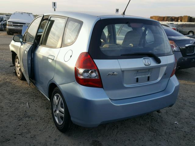 JHMGD38437S010675 - 2007 HONDA FIT BLUE photo 3