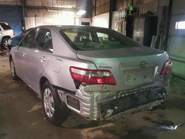 4T1BE46K87U643009 - 2007 TOYOTA CAMRY NEW SILVER photo 3