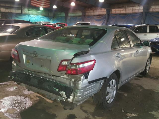 4T1BE46K87U643009 - 2007 TOYOTA CAMRY NEW SILVER photo 4