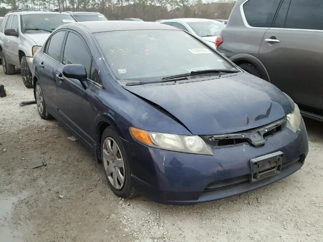 1HGFA16507L099476 - 2007 HONDA CIVIC LX BLUE photo 1