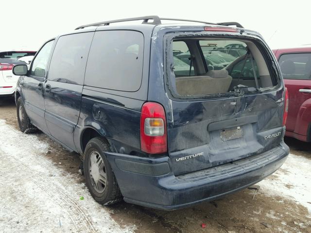 1GNDX03E52D209998 - 2002 CHEVROLET VENTURE BLUE photo 3