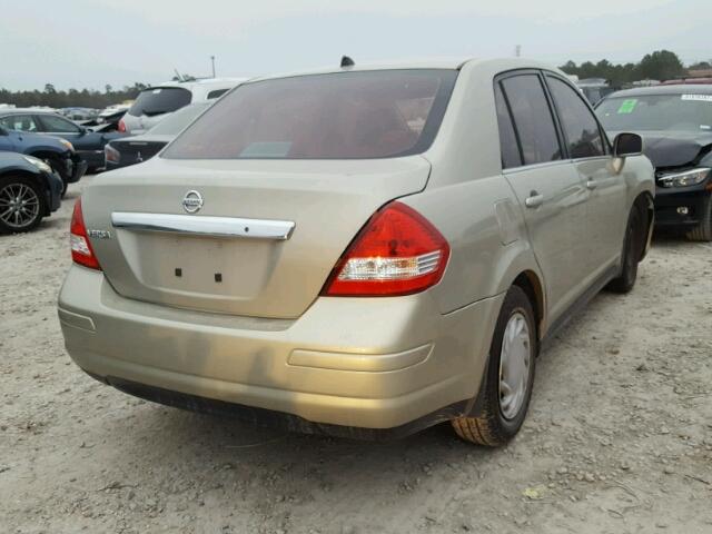 3N1BC11EX8L409804 - 2008 NISSAN VERSA S CREAM photo 4