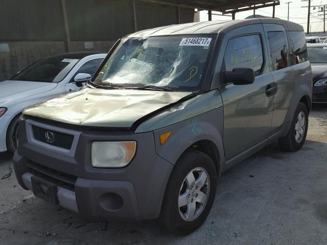 5J6YH285X4L011996 - 2004 HONDA ELEMENT EX GREEN photo 2