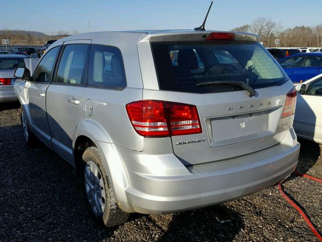 3C4PDCAB5ET149602 - 2014 DODGE JOURNEY SE SILVER photo 3