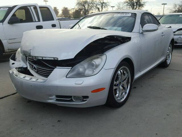 JTHFN48YX69004069 - 2006 LEXUS SC 430 SILVER photo 2