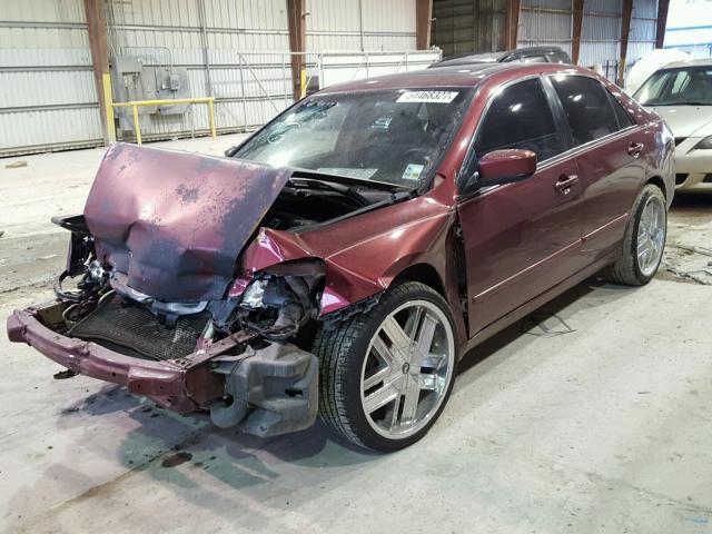 1HGCM56624A057733 - 2004 HONDA ACCORD EX BURGUNDY photo 2