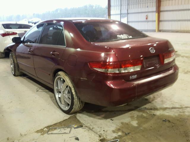 1HGCM56624A057733 - 2004 HONDA ACCORD EX BURGUNDY photo 3