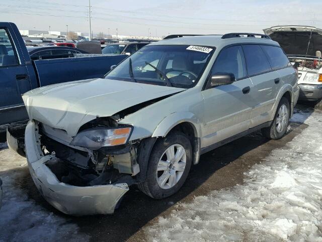 4S4BP61C157310376 - 2005 SUBARU LEGACY OUT TAN photo 2