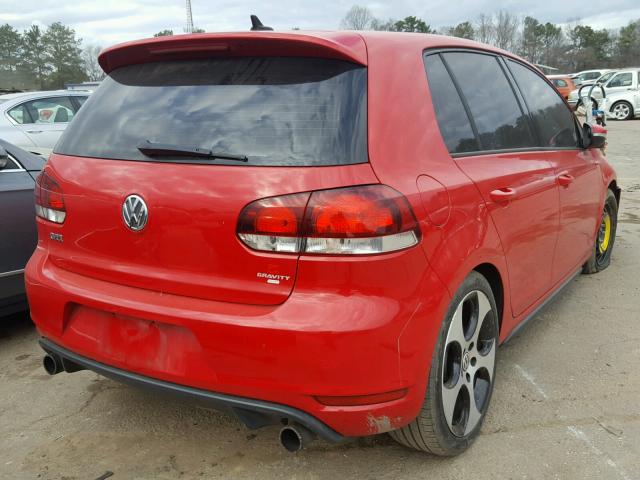 WVWHD7AJXDW077176 - 2013 VOLKSWAGEN GTI RED photo 4