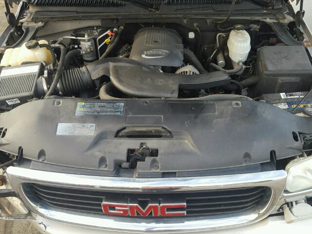 1GKEC13T85J140330 - 2005 GMC YUKON SILVER photo 7