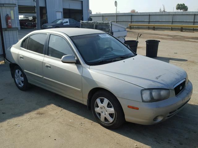 KMHDN45D22U359654 - 2002 HYUNDAI ELANTRA GL GOLD photo 1