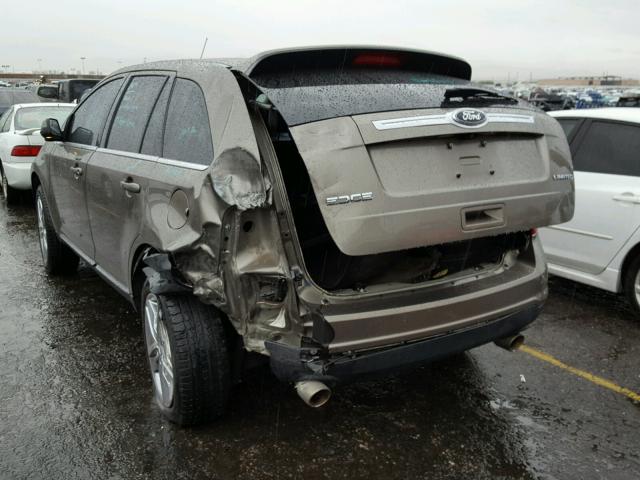 2FMDK3KC0DBA32449 - 2013 FORD EDGE LIMIT GRAY photo 3