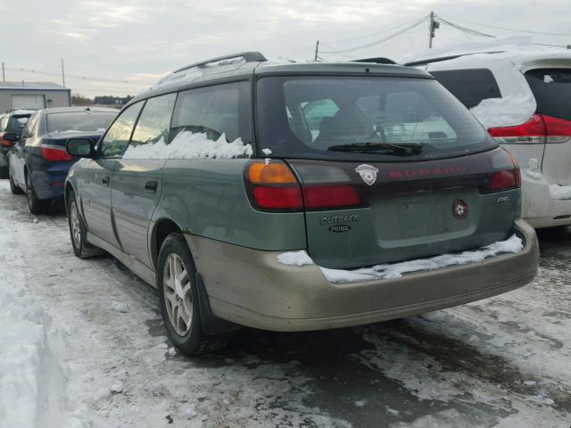 4S3BH675447642711 - 2004 SUBARU LEGACY OUT GREEN photo 3