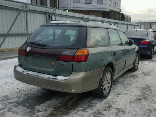 4S3BH675447642711 - 2004 SUBARU LEGACY OUT GREEN photo 4