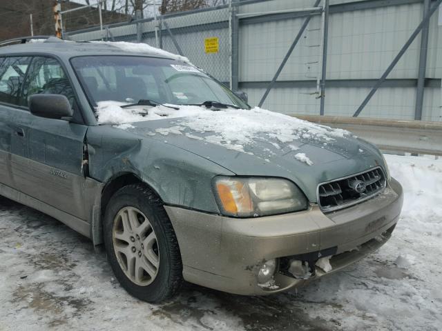 4S3BH675447642711 - 2004 SUBARU LEGACY OUT GREEN photo 9