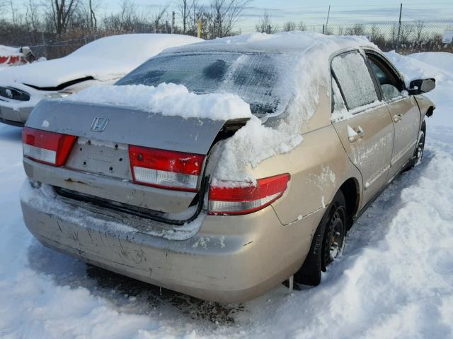 1HGCM56343A072707 - 2003 HONDA ACCORD LX GOLD photo 4