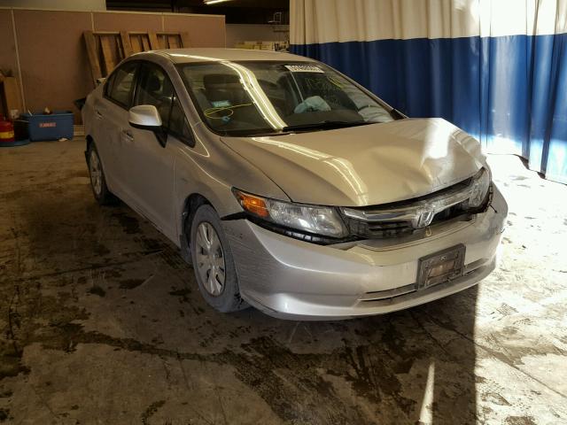 19XFB2F53CE022881 - 2012 HONDA CIVIC LX SILVER photo 1