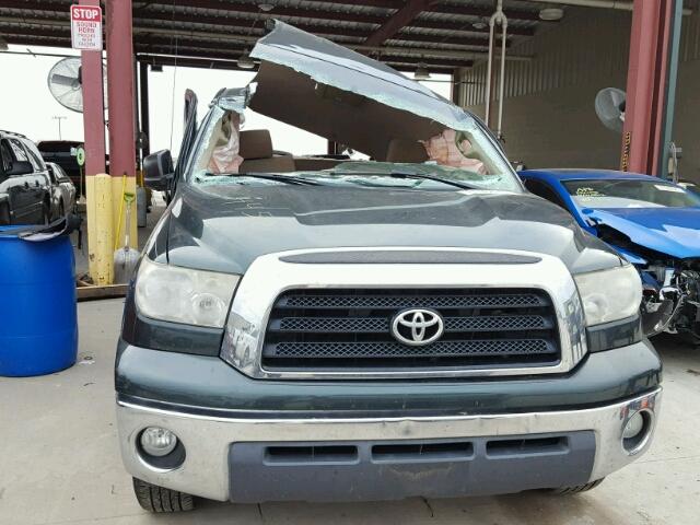 5TFRT54138X022849 - 2008 TOYOTA TUNDRA DOU GREEN photo 9