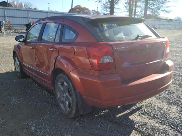 1B3HE78K77D129621 - 2007 DODGE CALIBER R/ ORANGE photo 3