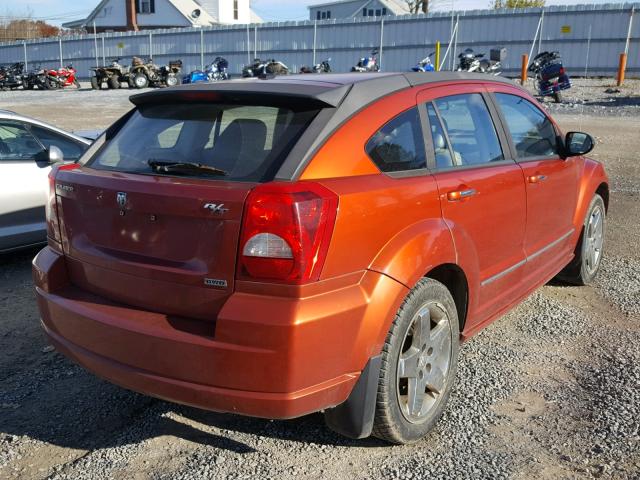 1B3HE78K77D129621 - 2007 DODGE CALIBER R/ ORANGE photo 4