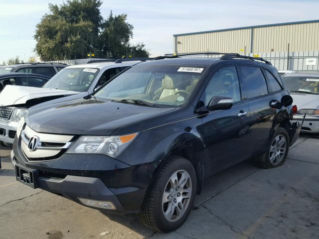 2HNYD28317H515428 - 2007 ACURA MDX TECHNO BLACK photo 2