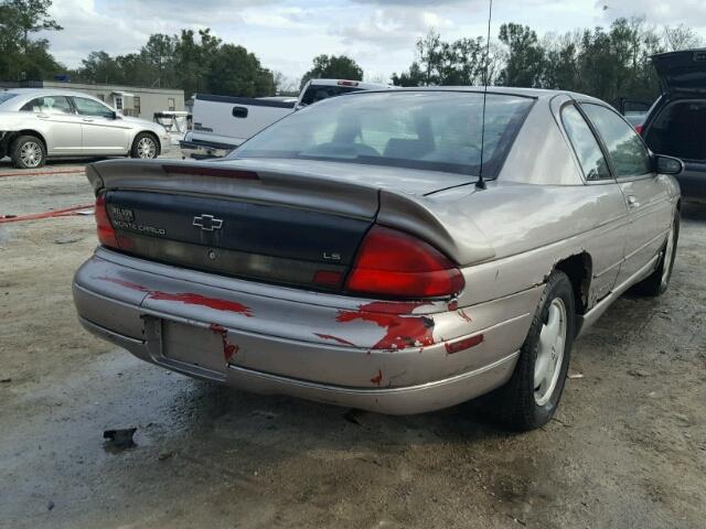 2G1WW12M1T9265575 - 1996 CHEVROLET MONTE CARL ოქროსფერი ფოტო 4