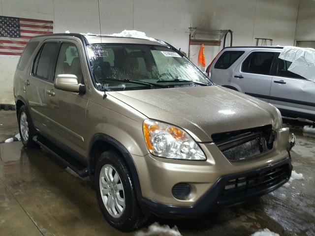 JHLRD78985C032517 - 2005 HONDA CR-V SE TAN photo 1