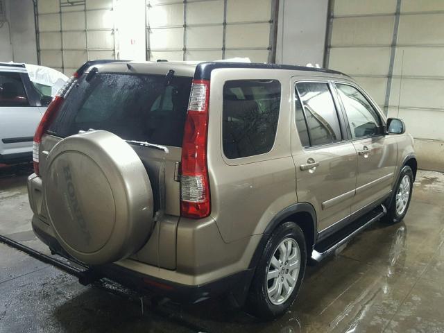 JHLRD78985C032517 - 2005 HONDA CR-V SE TAN photo 4