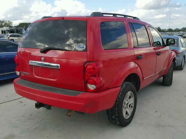 1D4HD58N44F139655 - 2004 DODGE DURANGO LI RED photo 4