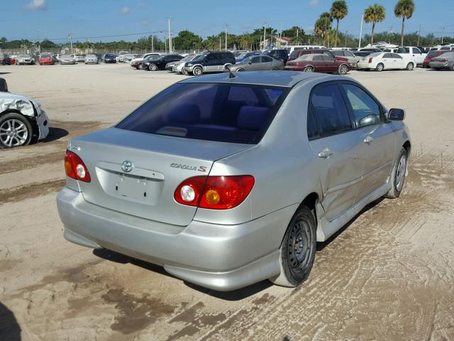 1NXBR32E53Z010475 - 2003 TOYOTA COROLLA CE SILVER photo 4