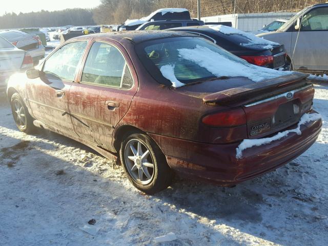 1FAFP66L6WK198452 - 1998 FORD CONTOUR LX MAROON photo 3