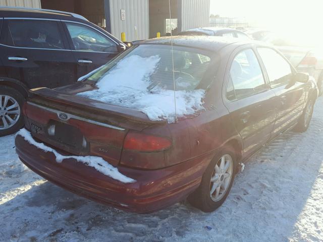 1FAFP66L6WK198452 - 1998 FORD CONTOUR LX MAROON photo 4