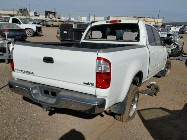 5TBET34145S465914 - 2005 TOYOTA TUNDRA DOU WHITE photo 4