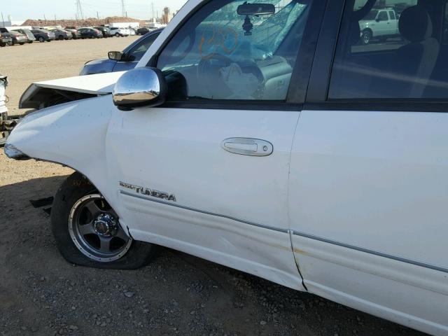 5TBET34145S465914 - 2005 TOYOTA TUNDRA DOU WHITE photo 9