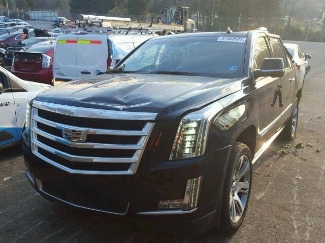 1GYS4JKJ5GR478715 - 2016 CADILLAC ESCALADE E BLACK photo 2