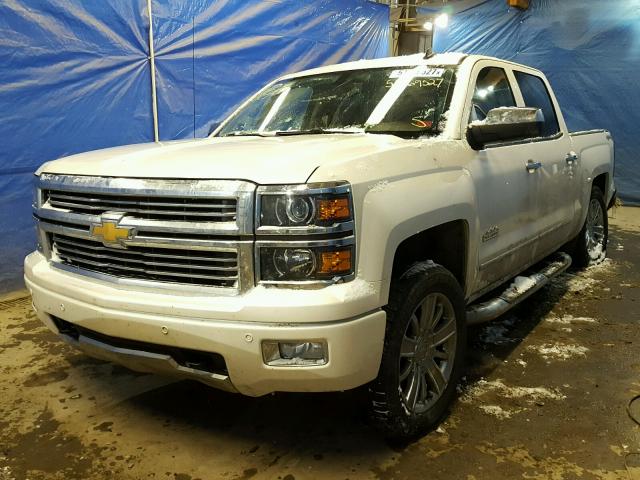 3GCUKTEC2EG352340 - 2014 CHEVROLET SILVERADO WHITE photo 2