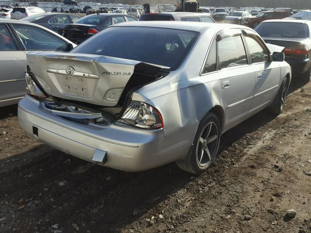 4T1BF28B82U261165 - 2002 TOYOTA AVALON XL SILVER photo 4